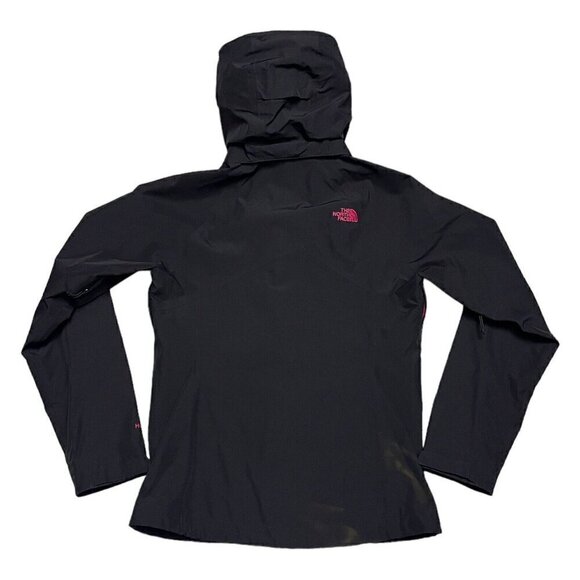 The North Face Black Waterproof Hooded Designer Light Windbreaker Jacket Womens - Picture 7 of 8